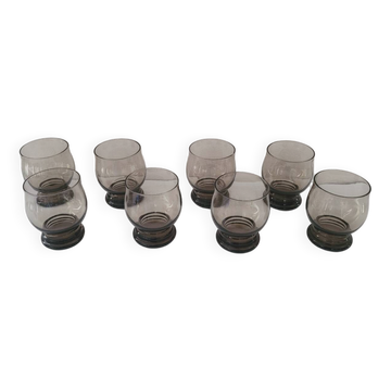 Set of 8 50's glasses
