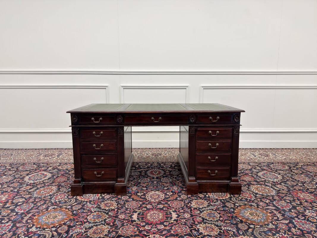 Classic English Chesterfield Desk