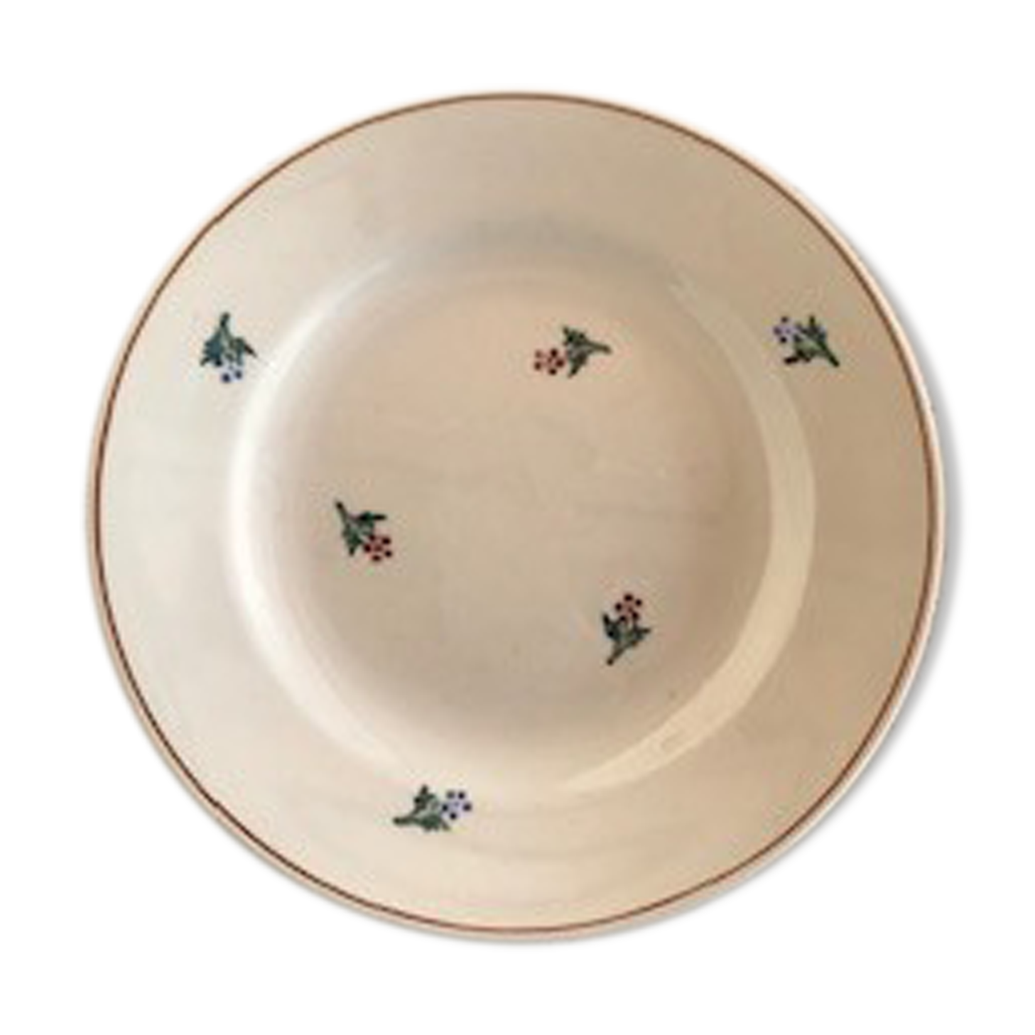 Lot of 8 hand-painted plates