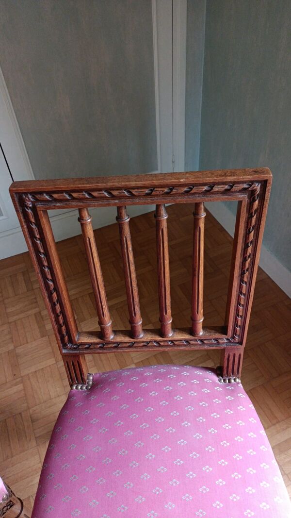 Paire de chaises de chambre  Napoleon lll