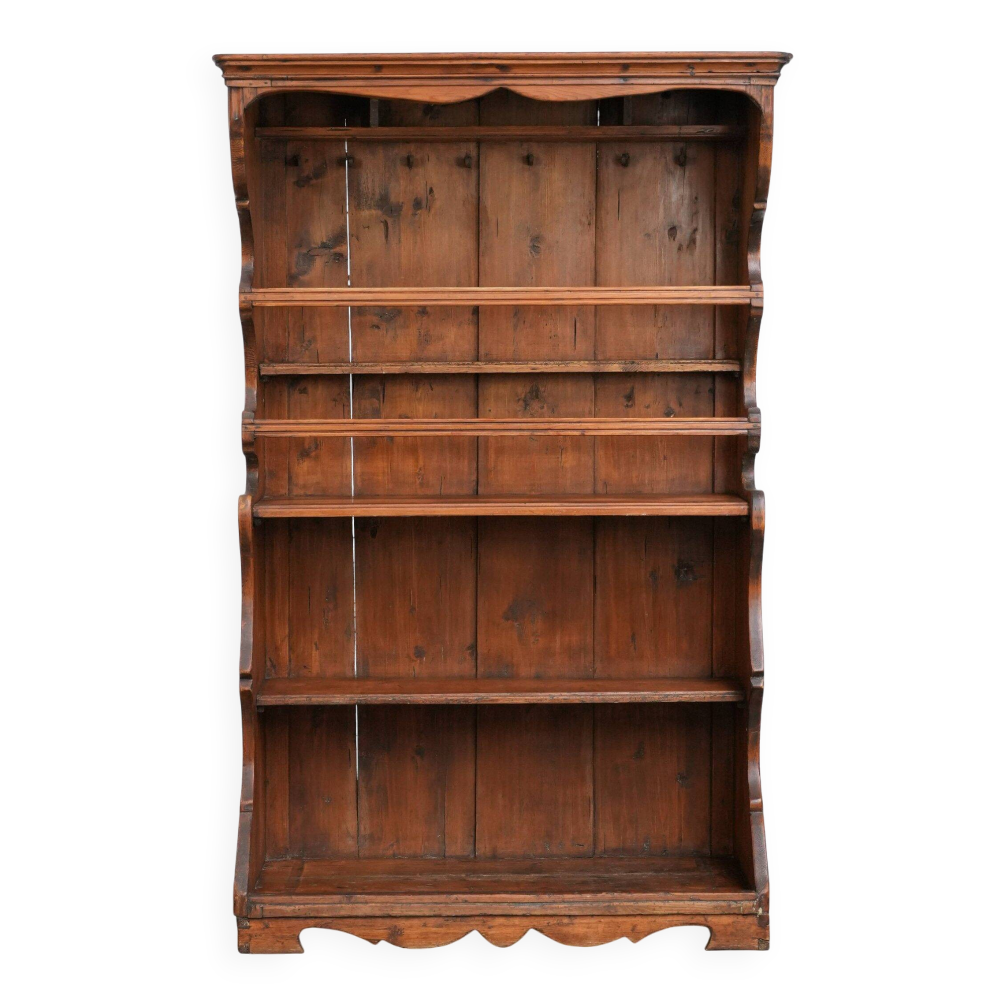 Unique late 18th / early 19th century book / buffet / shelving cabinet with a beautifully weathered patina