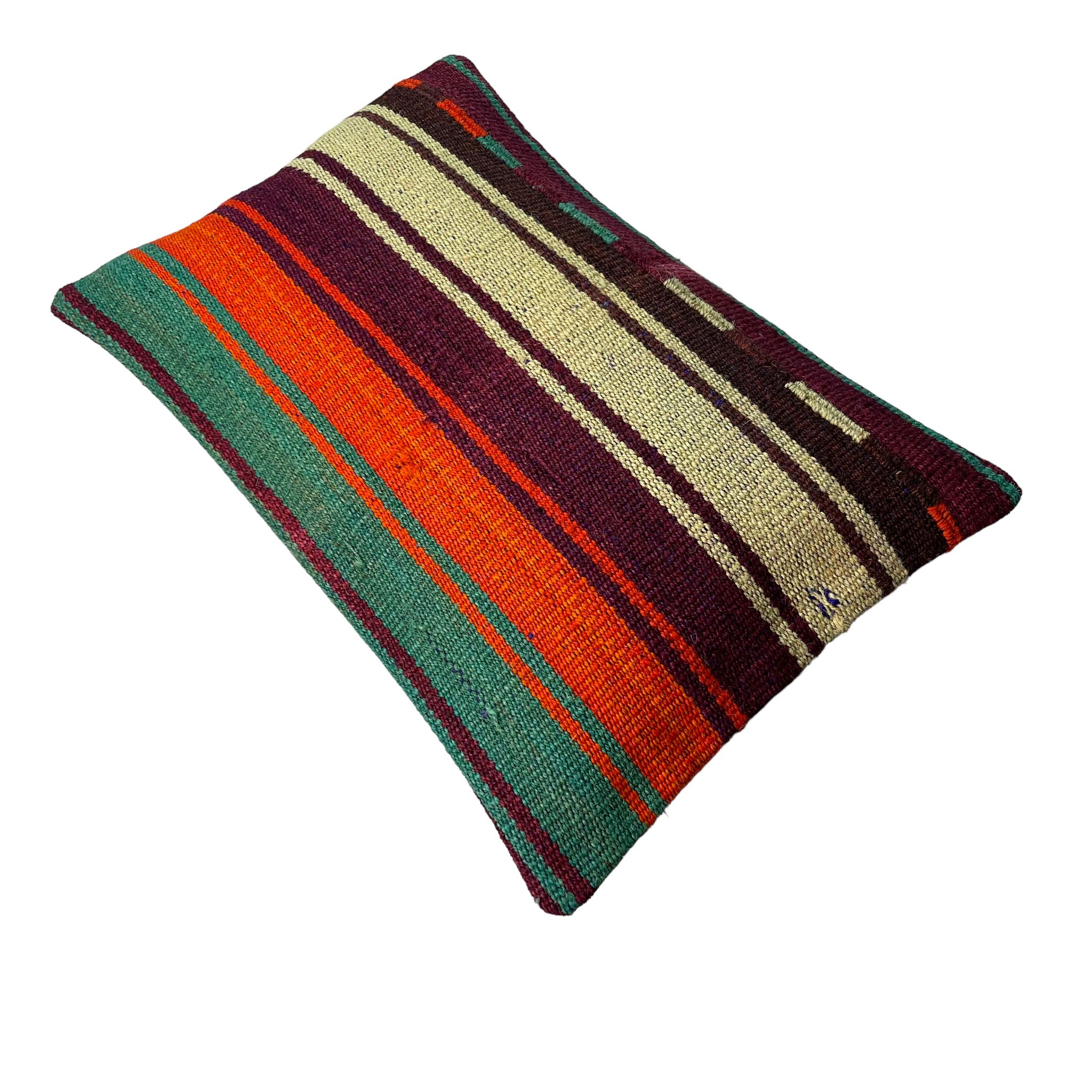 Housse de coussin kilim turc vintage, 30 x 50 cm