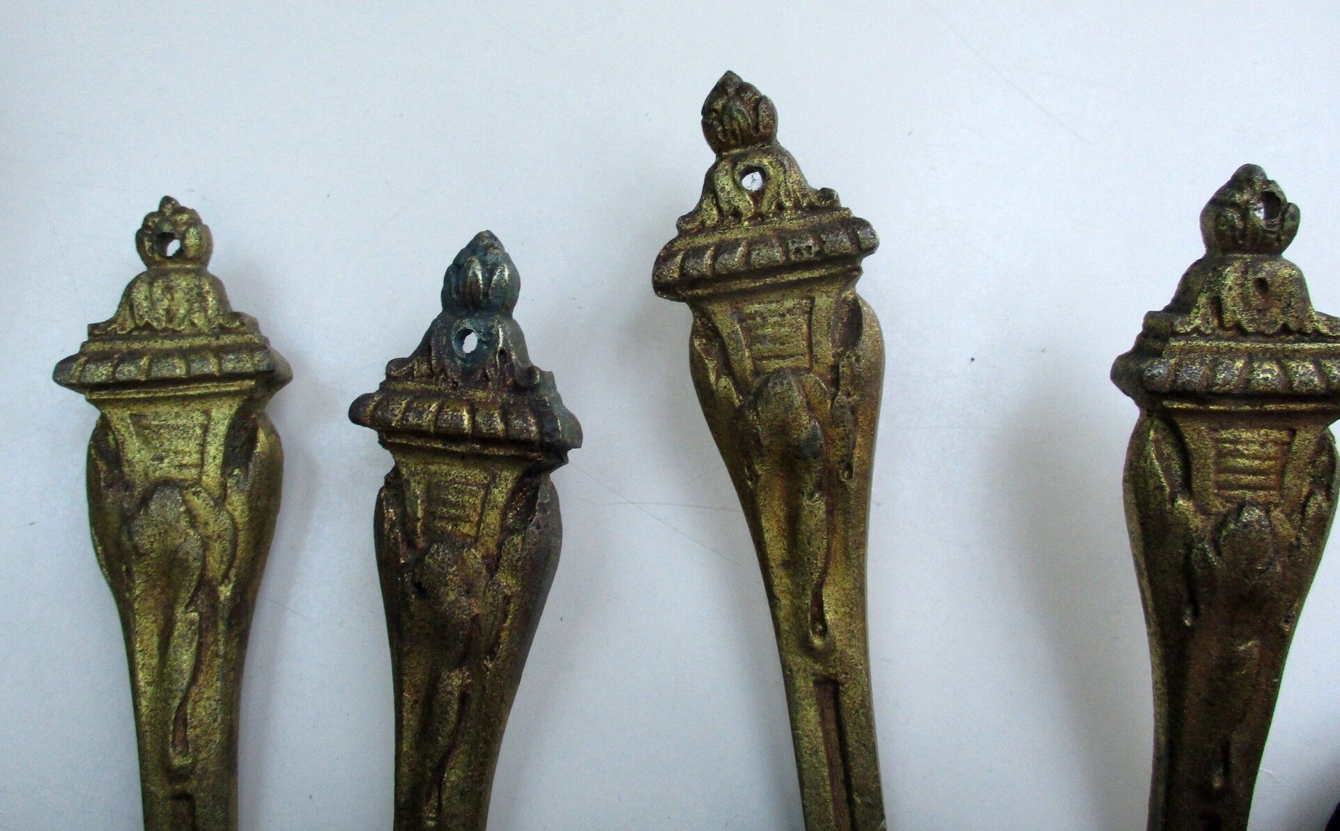 Embrasses en bronze doré Napoléon lll