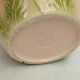 Barbotine earthenware planter with poppy flower decor