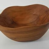 Olive wood bowl signed AB