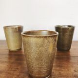 4 stoneware glasses - Manufacture Digoin