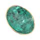 Vide poche en malachite et laiton, années 60