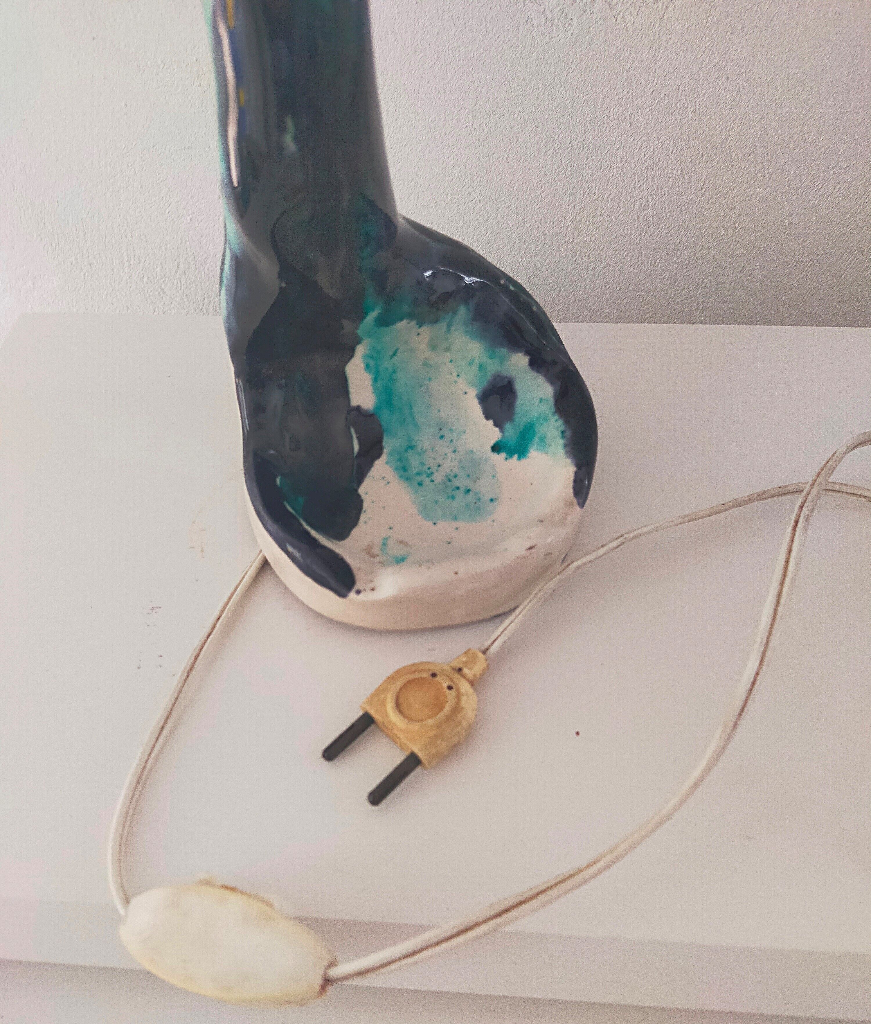 Vintage ceramic lamp foot Vallauris