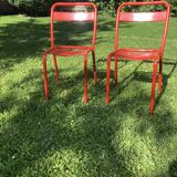 Pair of Tolix T1 chairs