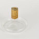 Vase or decanter by Carl Aubock with wicker top, mid-century, Austria, 1950s.