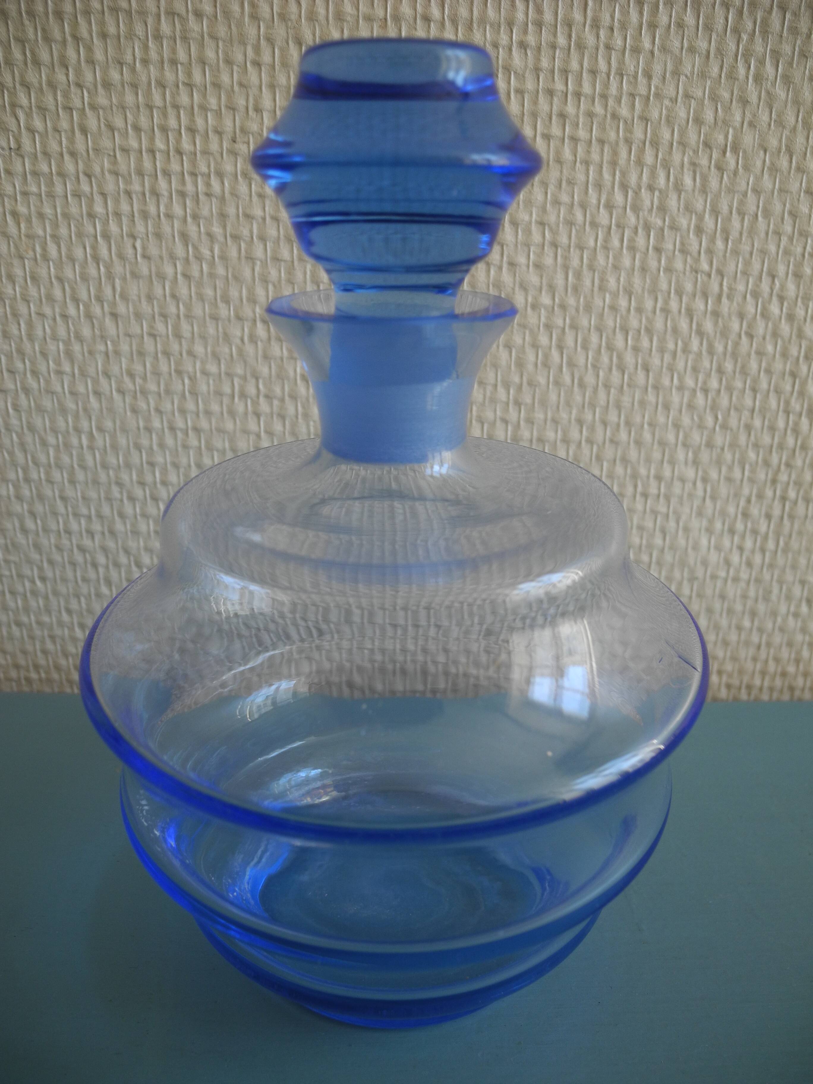 Liqueur service carafe crystal glasses bohemian crystal glasses