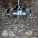 Suspension aluminium brossé  année 70