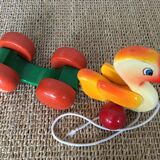 Toy wooden duck