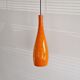 Suspension en verre orange 'Bang' par Jacob E. Bang pour Fog & Mørup, Danemark Années 1960