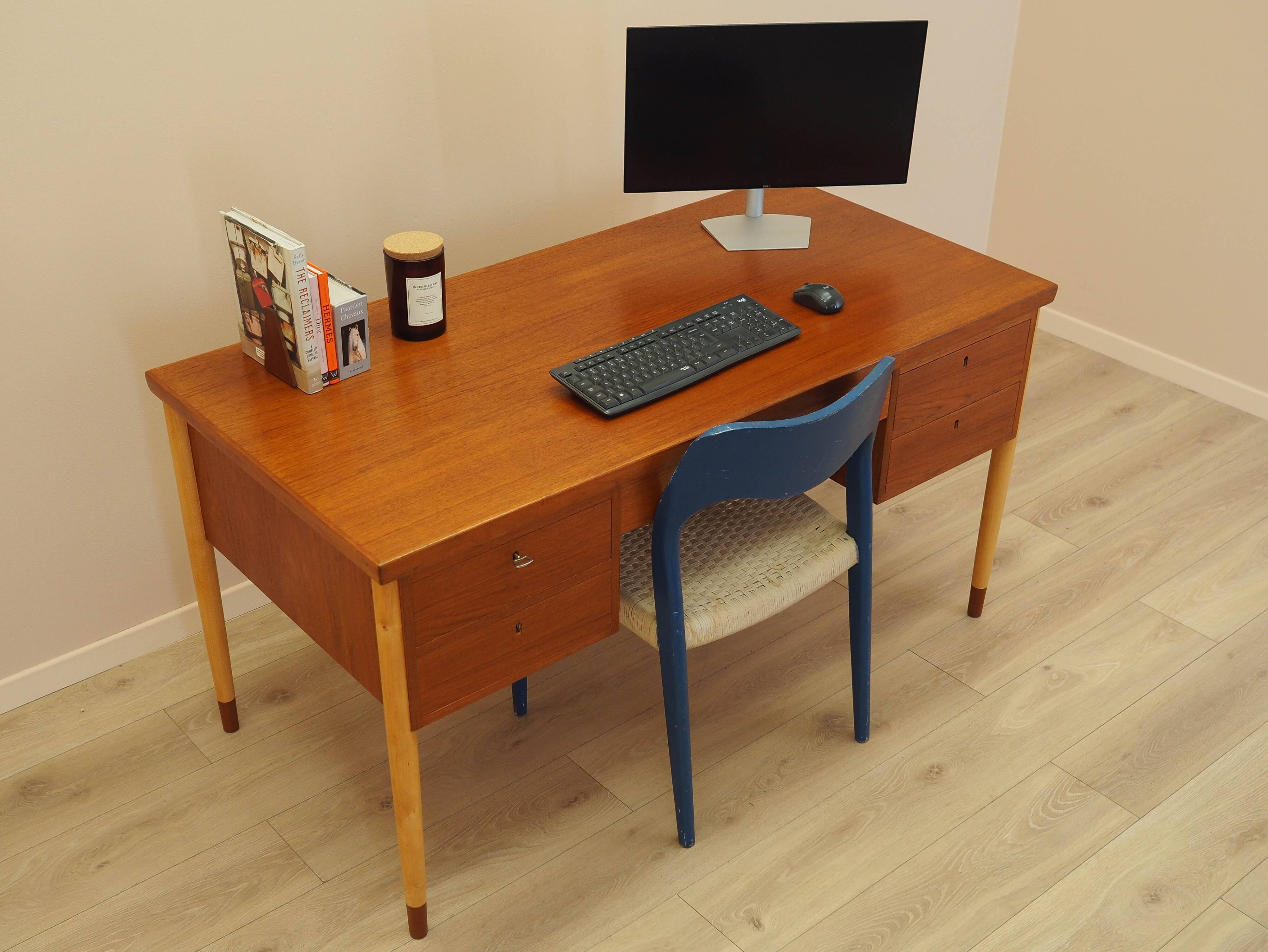 Teak desk, Danish design, 1970s, made in Denmark