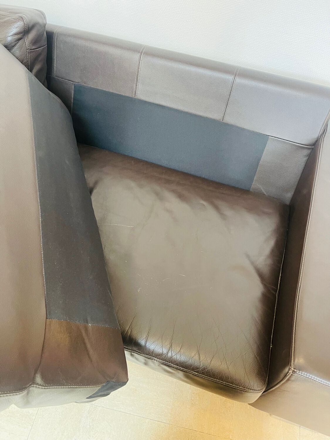 "Bahia" canapé BoConcept brown leather, 2016