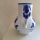 White and blue pitcher