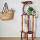 Antique wooden stand - antique wooden plant holder