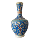 Iznic ceramic vase with blue interlacing