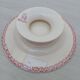 Cake dish on foot in iron earth of Gien model Pink hawthorn