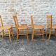 Set of 8 mismatched bistro chairs