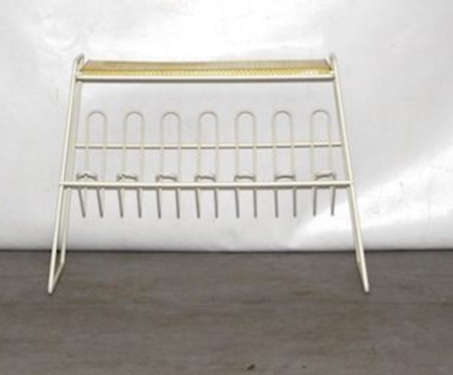Magazine rack metal 50s