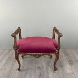Ensemble chaise et repose-pieds de style louis xv, xixe siècle