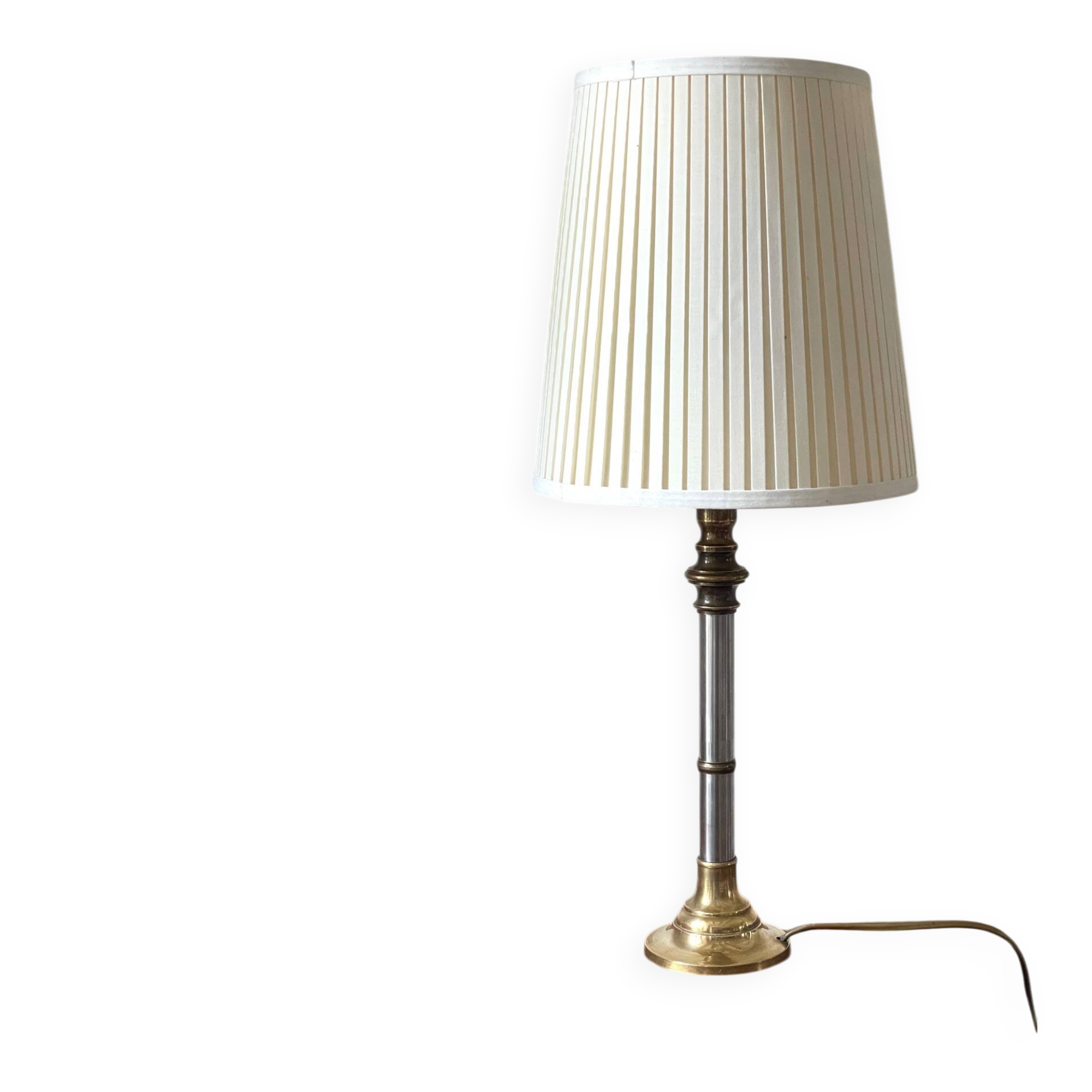70s Steel and Brass LAMP