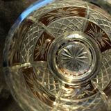 Cut Bohemian crystal vase