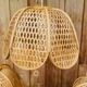 Paire de Suspension en rotin vintage