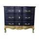 Louis XIV style cherry chest of drawers, with 3 drawers