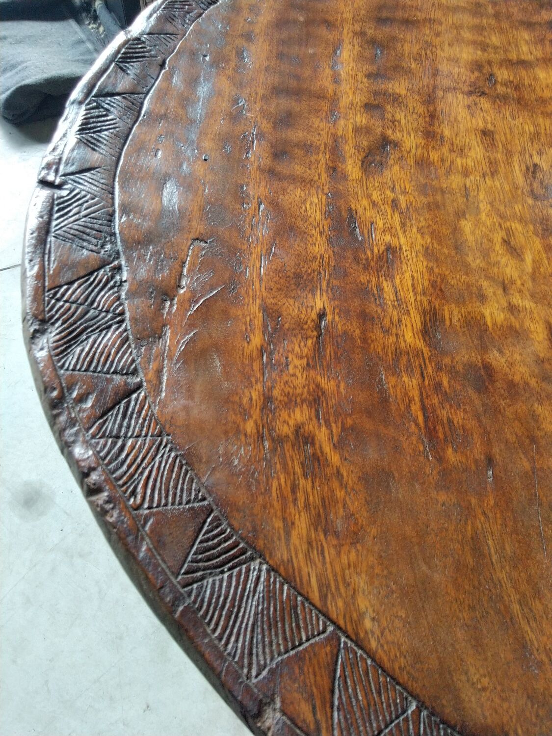 African Brutalist Table