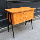 Travailleuse 1960 en bois et métal