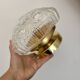 Vintage glass globe wall or ceiling light.