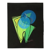 Small cubist painting. France, 1950s.