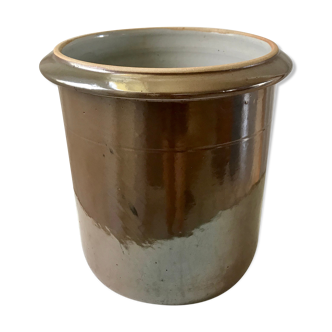 Saloir / pot cover in glazed stoneware 70s