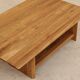 Table basse en orme massif, France, 1980