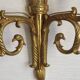 Vintage French Empire Arrow & Quiver Eagle Head Bronze Double Wall Sconces