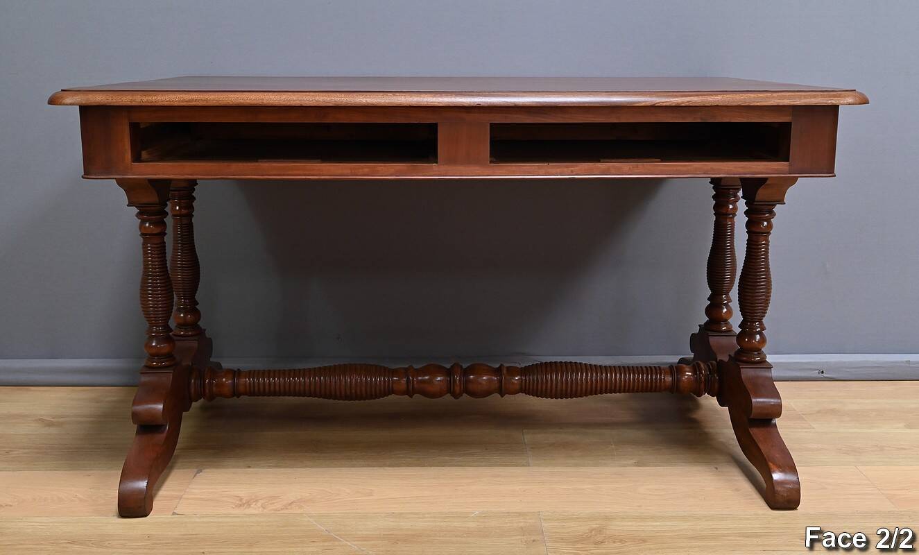 Mahogany Desk Table, Louis-Philippe period – 1st half of the 19th century