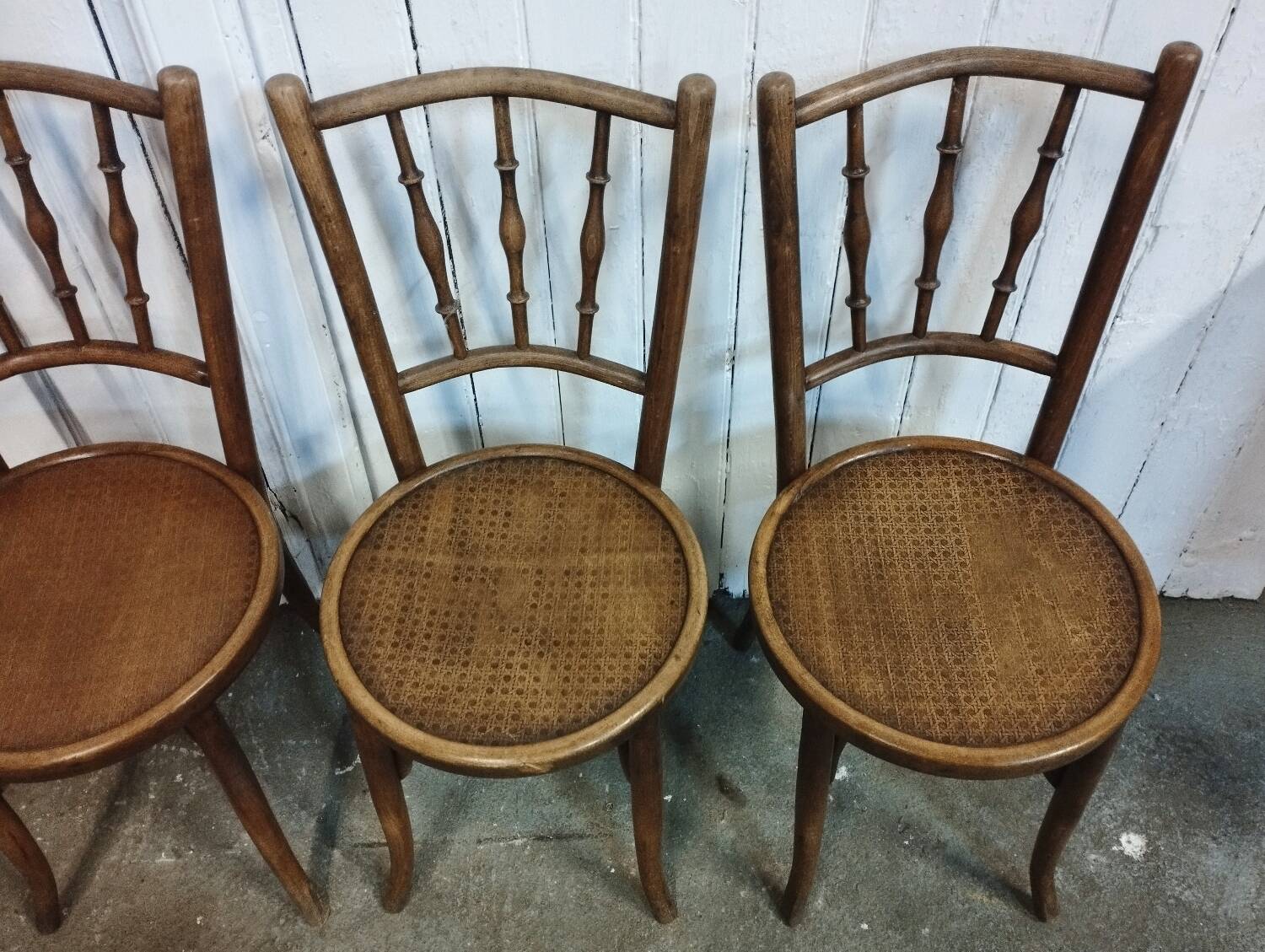 Set of 4 bistro chairs early 20th century
