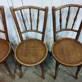 Set of 4 bistro chairs early 20th century