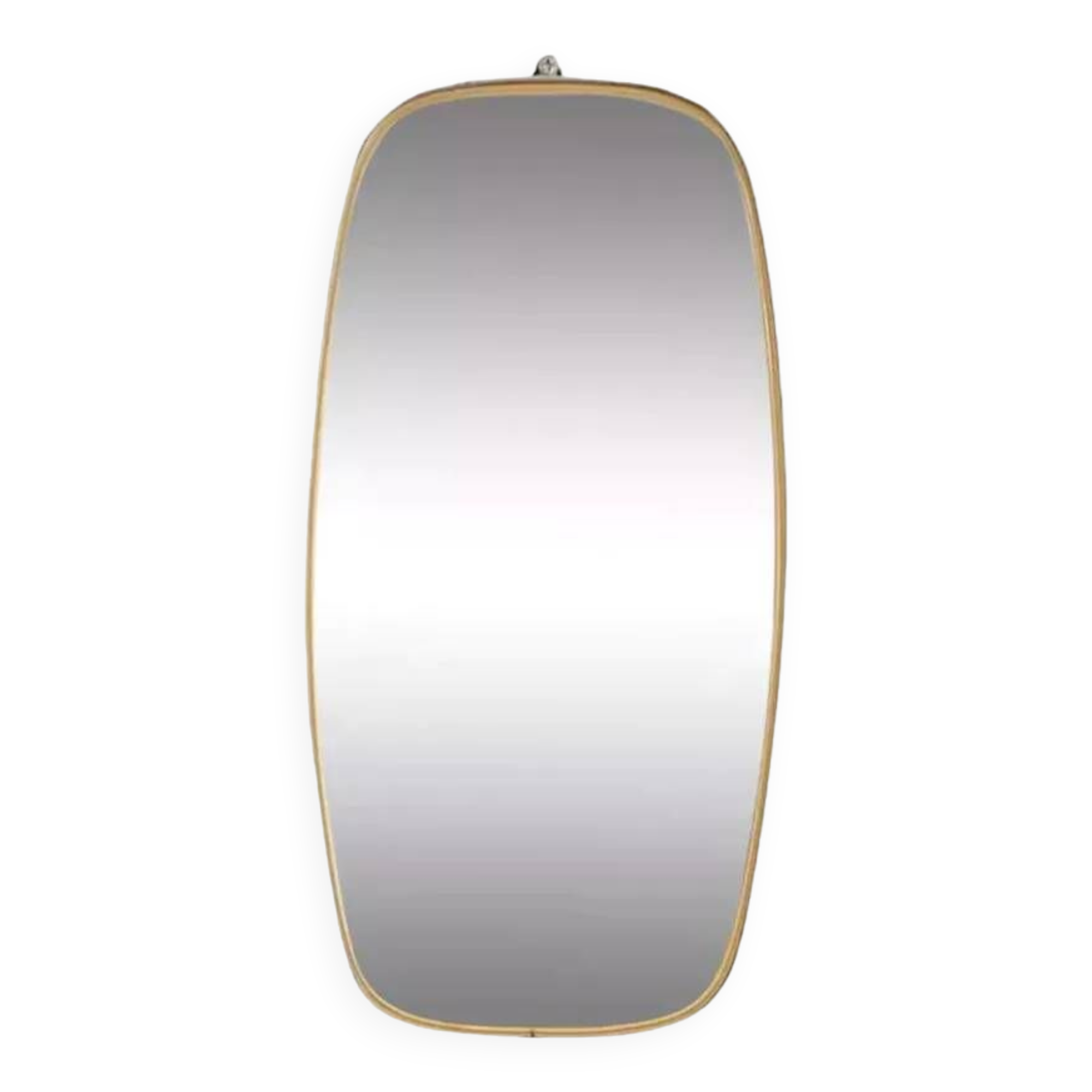 Rear view mirror and free form from the 50s - 60s on chrome frame