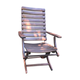 fauteuil pliant herlag en bois vintage  1950