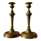 Pair of bronze candlesticks, Louis XVI style, late 19th – early 20th century