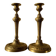 Pair of bronze candlesticks, Louis XVI style, late 19th – early 20th century