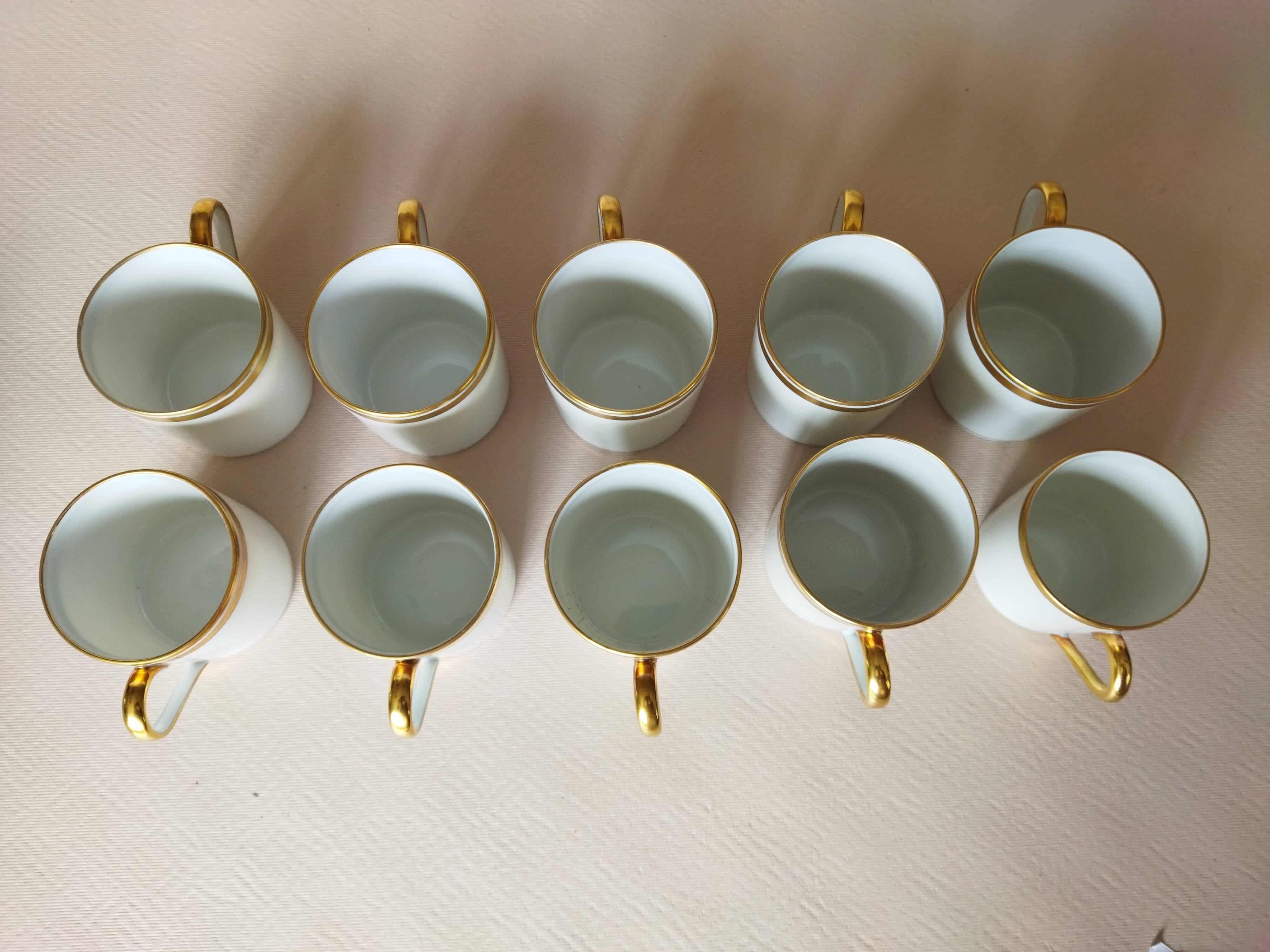 10 Ahrenfeldt Limoges coffee cups