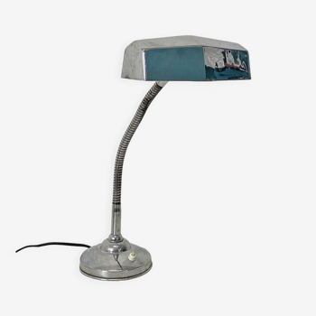 Lampe de bureau chromée vintage 50's