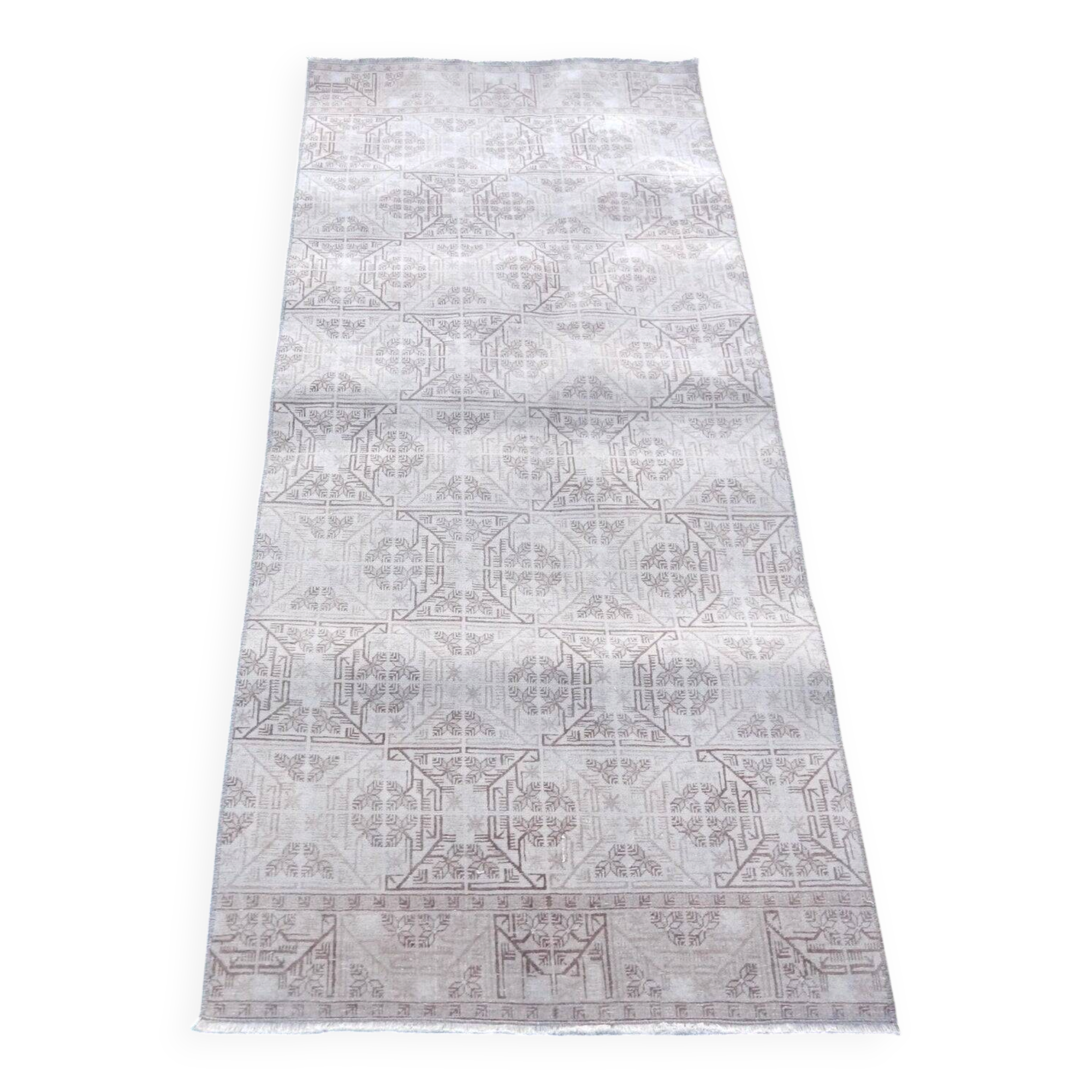 Vintage Turkish rug handmade 84x184 cm