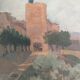 Huile sur toile par Guillot Rafaillac paysage du sud 1930