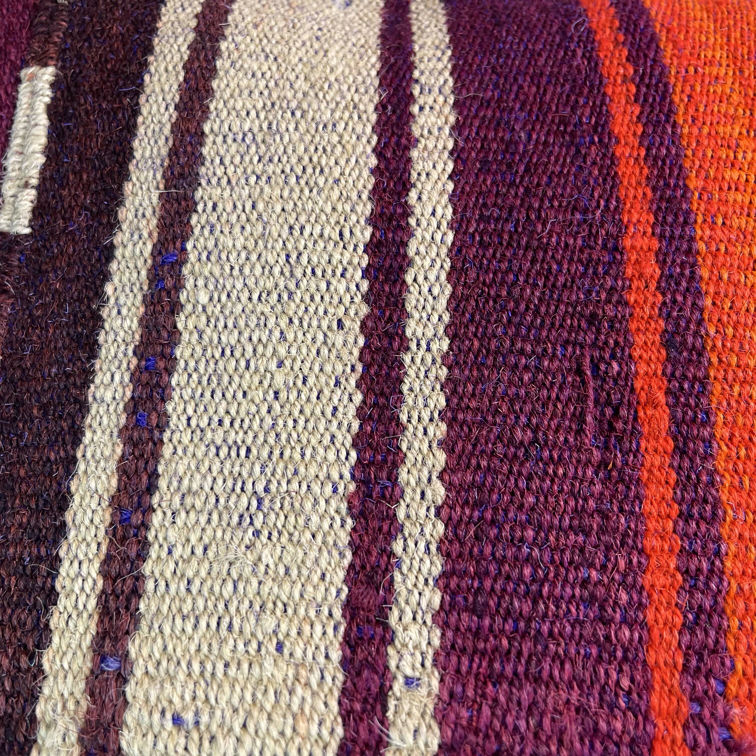 Vintage turkish kilim cushion cover, 30 x 50 cm